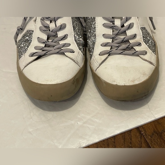 ShuShop Paula Size 6 Silver Glitter with Black and Brown Accents - Picture 6 of 10